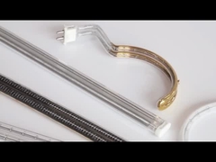 मीडियम वेव कोटिंग व्हाइट हैलोजन इन्फ्रारेड हीटिंग रेडिएटर्स डबल ट्यूब