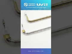 प्रतिबिंबक के साथ यू-प्रकार लघु तरंग अवरक्त हीटिंग तत्व ट्यूब