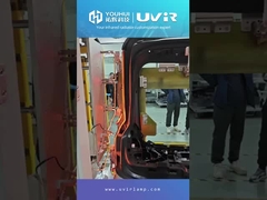 यू के आकार के फ्लैट कोण एकल ट्यूब उच्च फिलामेंट तापमान के साथ सोने लेपित हेलोजन हीटिंग लैंप