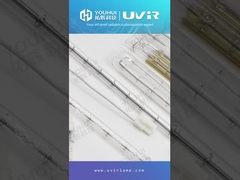 स्वर्ण लेपित ट्विन ट्यूब हलोजन इन्फ्रारेड हीटिंग लैंप