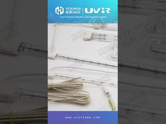 200-4000W ट्विन ट्यूब सफेद कोटिंग क्वार्ट्ज हीटर इन्फ्रारेड हीटिंग लैंप