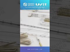 एकल ट्यूब क्वार्ट्ज लघु तरंग ताप लैंप टंगस्टन अवरक्त ट्यूब