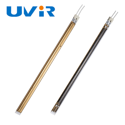 अच्छा दाम 3500W स्वर्ण लेपित ट्विन ट्यूब कार्बन फाइबर आईआर हीटिंग लैंप ऑनलाइन