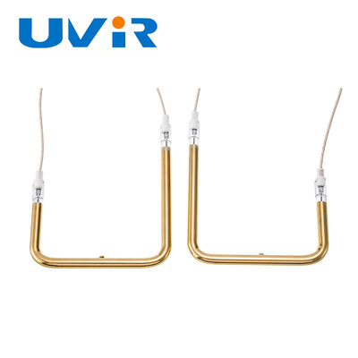 230V 910W गोल्ड इन्फ्रारेड हीटिंग एलिमेंट क्वार्ट्ज ट्यूब