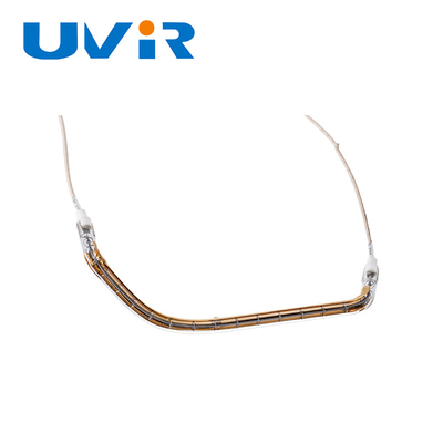 सोने से ढंके 3 डी इन्फ्रारेड हीटिंग एलिमेंट ट्यूब 150-6000W
