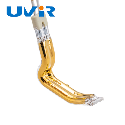 Good price 150-6000w एल आकार का डबल इन्फ्रारेड ताप ट्यूब सोना मढ़वाया OEM ऑनलाइन