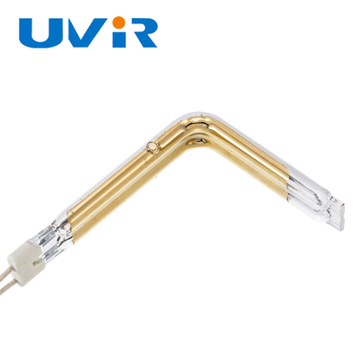 सोने का लेपित इन्फ्रारेड हीटिंग एलिमेंट ट्यूब 150-6000W 45-480V