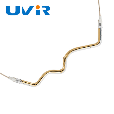 सोने से ढंके क्वार्ट्ज इन्फ्रारेड हीटिंग एलिमेंट ट्यूब 1050W