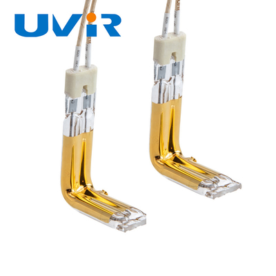 स्वर्ण लेपित हलोजन क्वार्ट्ज इन्फ्रारेड हीटिंग लैंप 1380W 230V