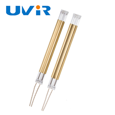 प्रोफेशनल डबल ट्यूब गोल्ड प्लेटेड मीडियम वेव इन्फ्रारेड लैंप TMG 230V 2000W