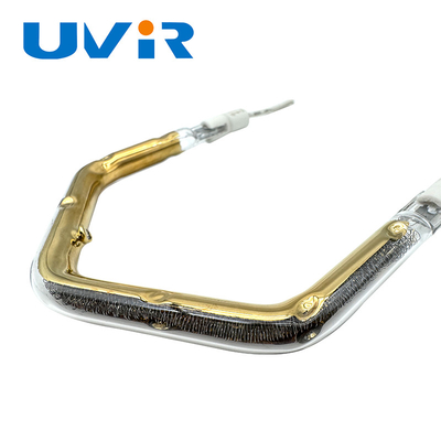स्वर्ण लेपित इन्फ्रारेड हीटिंग तत्व ट्यूब 45-480V 150-6000W