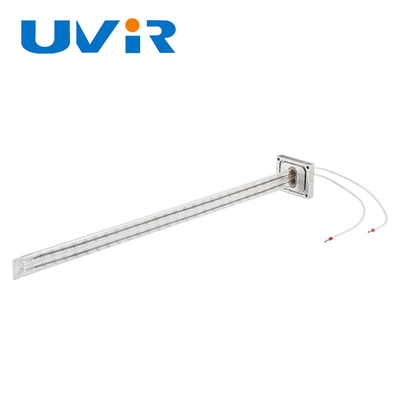ट्विन ट्यूब इन्फ्रारेड लैंप 200-4000W सफेद हीटिंग लंबाई 50-1500mm