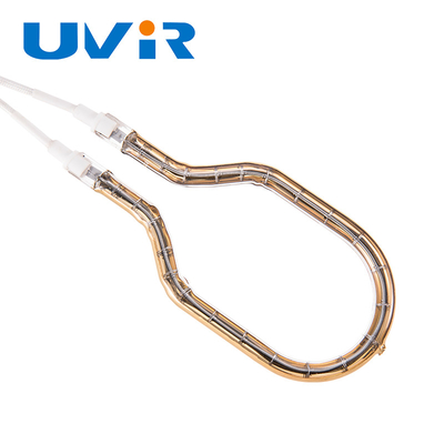 Good price 55-575V इनपुट वोल्टेज स्पष्ट क्वार्ट्ज ट्यूब स्वर्ण परावर्तक के साथ लघु तरंग इन्फ्रारेड लैंप ऑनलाइन
