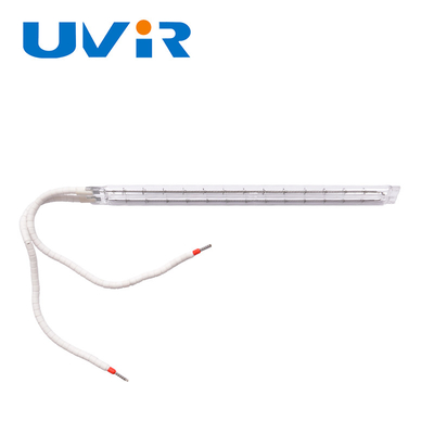 ट्विन ट्यूब शॉर्ट वेव हलोजन इन्फ्रारेड हीटिंग लैंप 200-6000W 55-575V
