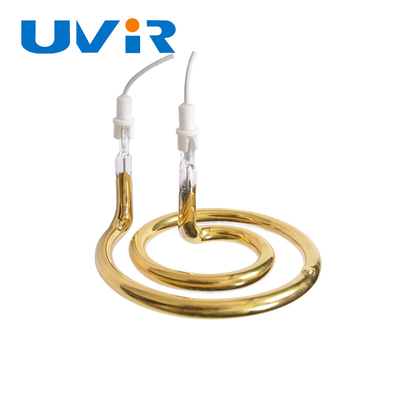स्वर्ण-लेपित इन्फ्रारेड हीटिंग एलिमेंट ट्यूब 45-480V 150-6000W