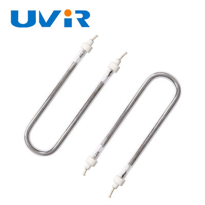 गुणवत्ता यू के आकार का हलोजन इन्फ्रारेड हीटिंग लैंप ट्यूब 10000-20000h जीवनकाल के साथ, 1100-2600°C फिलामेंट टेम्प, और औद्योगिक उपकरण के लिए गोल्ड/व्हाइट कोटिंग कारखाना