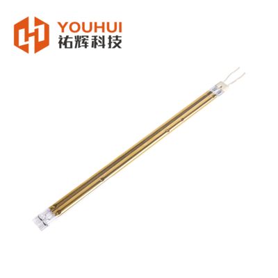 स्वर्ण लेपित ट्विन ट्यूब वोल्फस्टेन इन्फ्रारेड लैंप 1000W 220V