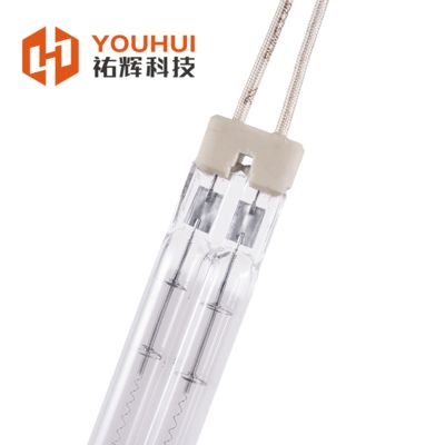 ट्विन ट्यूब हलोजन इन्फ्रारेड हीटिंग लैंप 200-4000W 55-575V