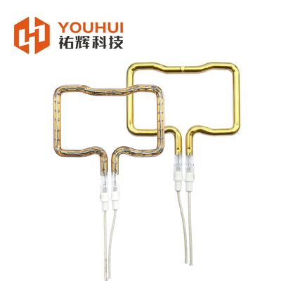 गुणवत्ता 150-6000W स्वर्ण लेपित इन्फ्रारेड हीटिंग एलिमेंट ट्यूब 5000 घंटे जीवनकाल के साथ कारखाना