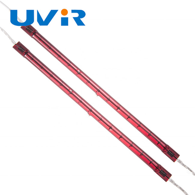 खाद्य ताप के लिए रूबी सिंगल आईआर क्वार्ट्ज ट्यूब 230V 2000W