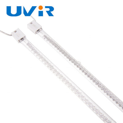 1500W IR हैलोजन हीटिंग लैंप 220V, क्वार्ट्ज़ ट्यूब और SK15 बेस के साथ