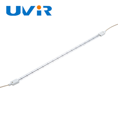 220V 1500W SK15S स्पष्ट IR हेलोजन हीटिंग ट्यूब 5000h जीवनकाल
