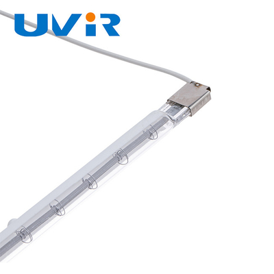 अर्ध मढ़वाया सफेद कोटिंग क्वार्ट्ज इन्फ्रारेड लैंप 235V 1000W SK17