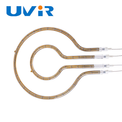 अच्छा दाम 2200W गोल्ड रिफ्लेक्टिव रिंग इन्फ्रारेड लैंप 230V 8mm ट्यूब ऑनलाइन