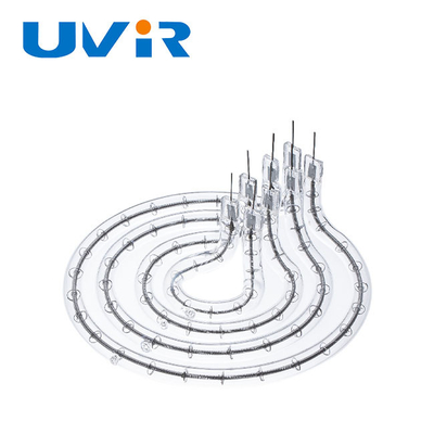 480V 6000W हैलोजन फिलामेंट इन्फ्रारेड हीटर लैंप 511mm व्यास