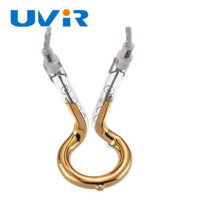 650W 240V गोल्ड रिंग इन्फ्रारेड लैंप 52mm OD शॉर्टवेव हीटिंग