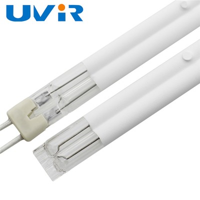 सफेद क्वार्ट्ज ट्विन ट्यूब इन्फ्रारेड लैंप 3000W 230V 500mm हीटिंग