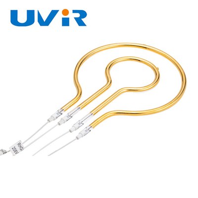 अच्छा दाम 1600W स्वर्ण परावर्तक अंगूठी इन्फ्रारेड हीटर लैंप 240V ऑनलाइन