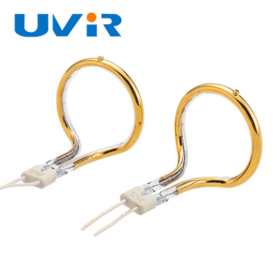 गोल्ड रिफ्लेक्टर रिंग इन्फ्रारेड लैंप, 220V 1000W क्वार्ट्ज ट्यूब इन्फ्रारेड हीटर